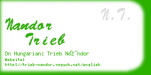 nandor trieb business card